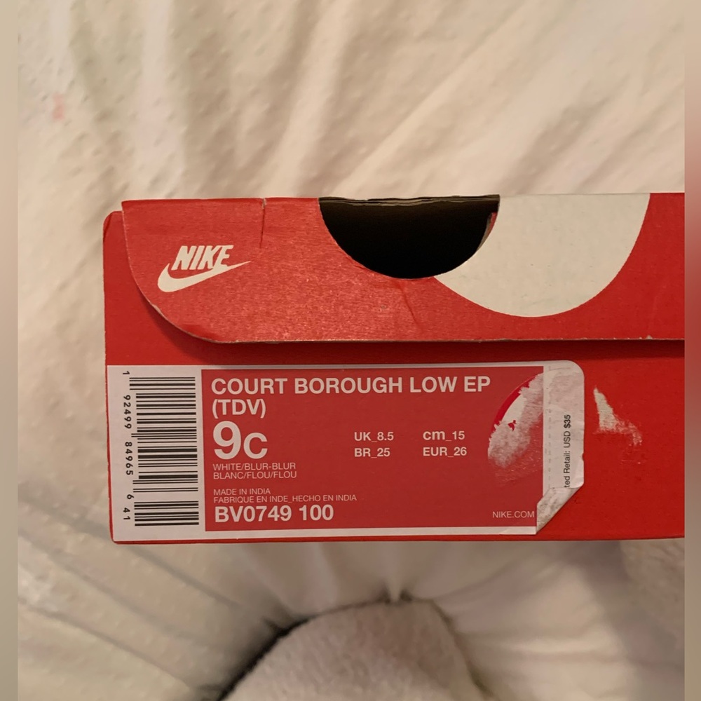 Nike metallic Girls Shoes - Court Borough - Picture 3 of 5